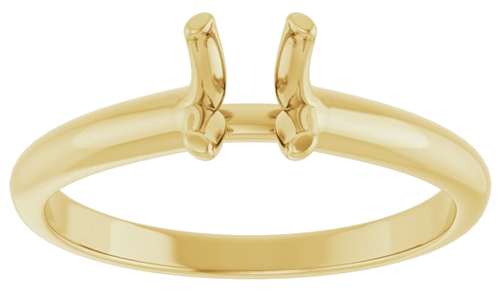 Sužadėtuvių Žiedas „Solitaire“ 585 Geltonojo Aukso Oval 7mm x 5mm (3)