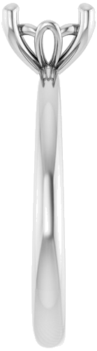 Sužadėtuvių Žiedas „Solitaire“ 585 Baltojo Aukso Round 7mm (4)