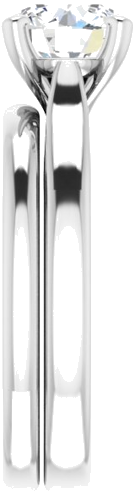 Sužadėtuvių Žiedas „Solitaire“ 950 Platinos Round 7mm (9)