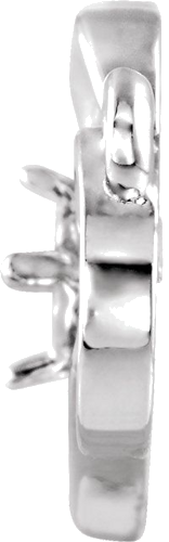 Pakabukas „Accented Infinity-Inspired Heart“ 925 Sidabro Round 3mm (2)