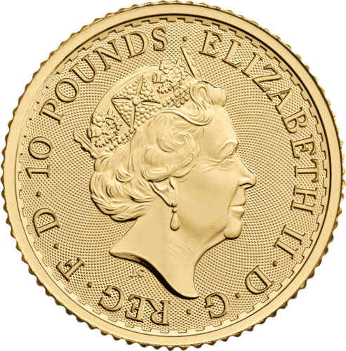 1/10 oz Britannia 2022 Lielbritānijas .9999 zelta monēta (2)