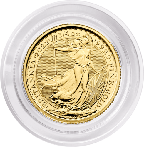 1/4 oz Britannia 2022 Didžioji Britanija .9999 auksinė moneta (3)