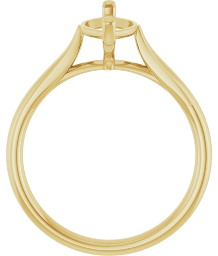 Sužadėtuvių Žiedas „Solitaire“ 585 Geltonojo Aukso Marquise 12mm x 6mm (2)