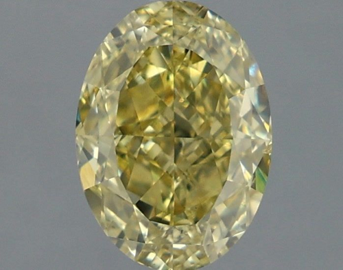 2.25 carat Fancy Brownish Greenish Yellow-SI1 Natūralus Oval Deimantas (1)