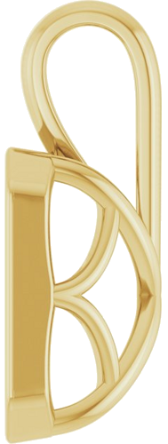 14K Yellow 10x8 mm Emerald Pendant Mounting (3)