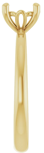 Sužadėtuvių Žiedas „Solitaire“ 585 Geltonojo Aukso Round 6.5mm (4)