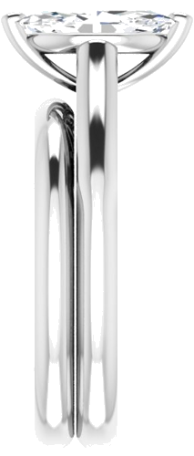 Sužadėtuvių Žiedas „Solitaire“ 585 Baltojo Ir Geltonojo Aukso Marquise 10mm x 5mm (9)