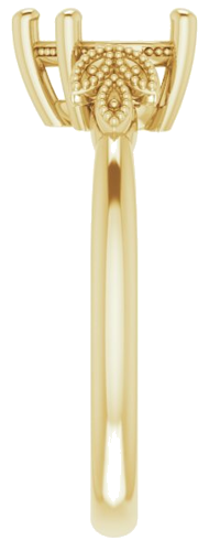 Sužadėtuvių Žiedas „Solitaire“ 585 Geltonojo Aukso Heart Shape 7mm (4)