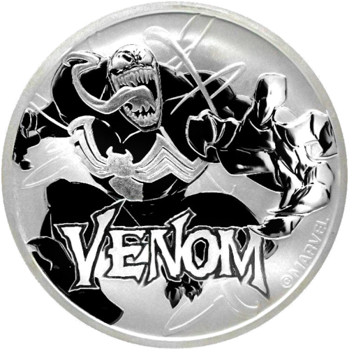 1 унция Сребърна монета Venom 2020 Тувалу (2)