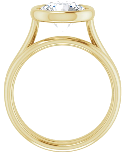 14K Yellow 8.8 mm Round Solitaire Engagement Ring Mounting (7)