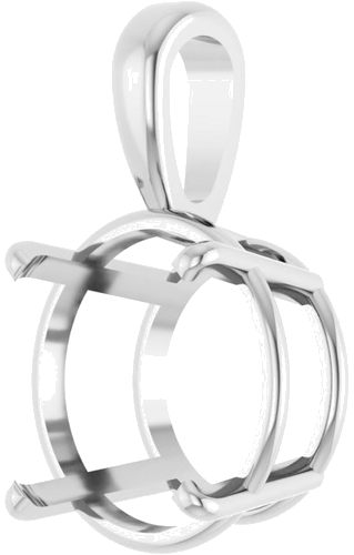 Pakabukas „Solitaire“ 925 Sidabro Round 14mm (2)