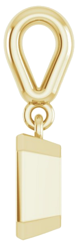 14K Yellow  6x4 mm Emerald Pendant Mounting (3)