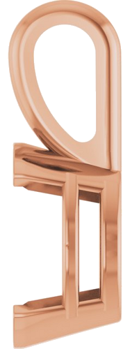 Pakabukas „Half-Bezel Solitaire“ 585 Rožinis Aukso Oval 8mm x 6mm (3)