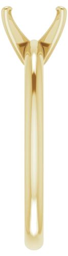 Sužadėtuvių Žiedas „Solitaire“ 585 Geltonojo Aukso Emerald 6mm x 4mm (4)