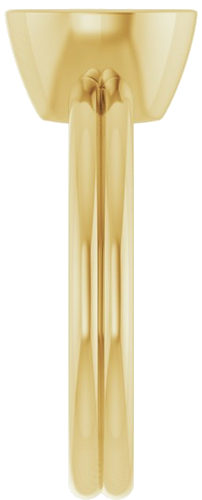 Sužadėtuvių Žiedas „Bezel-Set Solitaire“ 14k yellow gold Oval 8mm x 6mm (4)