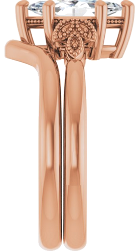 10K Rose 10x5 mm Marquise Solitaire Engagement Ring Mounting (9)