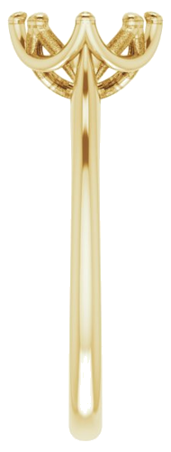 Sužadėtuvių Žiedas „Solitaire“ 585 Geltonojo Aukso Round 7.4mm (4)