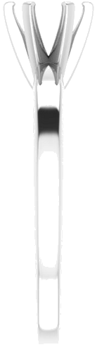 Sterling Silver 5.5 mm Round Solitaire Engagement Ring Mounting (4)