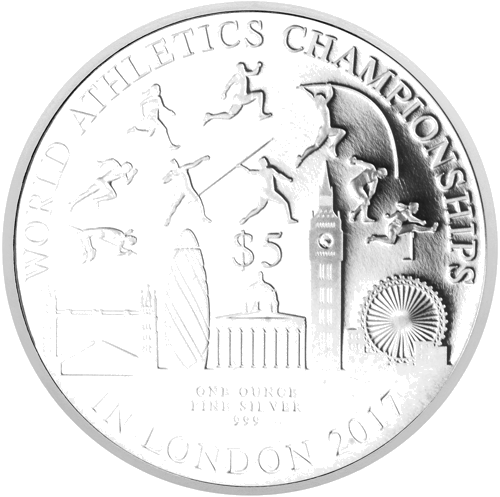 1 oz Atletikos čempionatas 2017 Saliamono salos sidabrinė moneta (1)