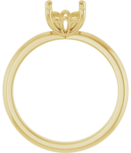 Sužadėtuvių Žiedas „Solitaire“ 585 Geltonojo Aukso Emerald 8mm x 6mm (2)