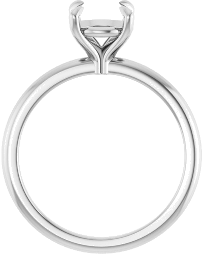 Sužadėtuvių Žiedas 585 Baltojo Aukso Round 7.4mm (2)