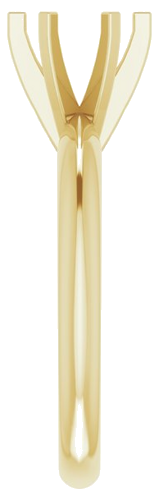 14K Yellow 6-6.6 mm Round 6-Prong Solitaire Ring Mounting (4)