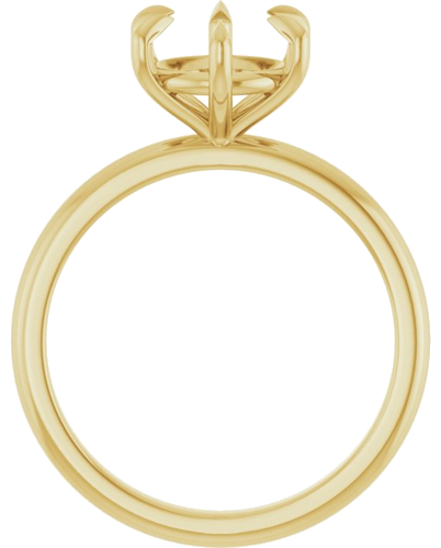 Sužadėtuvių Žiedas „Solitaire“ 585 Geltonojo Aukso Round 8.2mm (2)