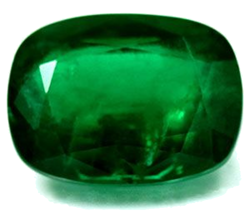 3.48 carat GREEN Cushion Smaragdas (1)