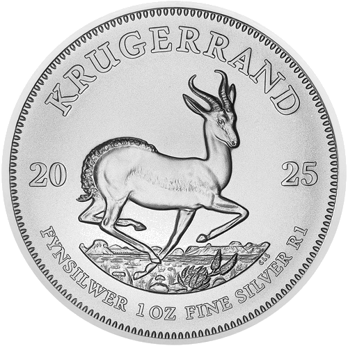 1 oz Krugerrand 2025 Dienvidāfrikas sudraba monēta (1)