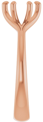 Sužadėtuvių Žiedas „Solitaire“ 585 Rožinis Aukso Round 6.5mm (4)