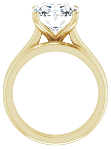 14K Yellow 12x10 mm Oval Solitaire Engagement Ring Mounting (7)