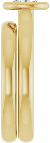 14K Yellow  6x4 mm Oval Solitaire Engagement Ring Mounting (9)