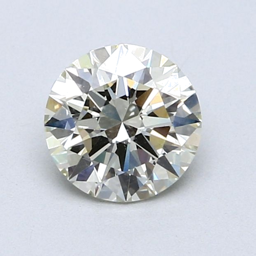 1.01 carat Light Green Yellow-VS2 Excellent cut Natūralus Round Deimantas (1)
