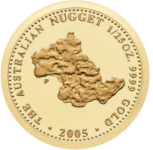 1/25 oz Grynuolis Welcome Stranger 2005 Australija auksinė moneta (1)