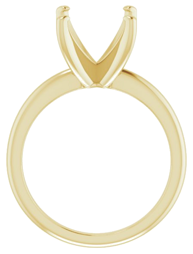 Sužadėtuvių Žiedas „Solitaire“ 585 Geltonojo Aukso Oval 12mm x 10mm (2)