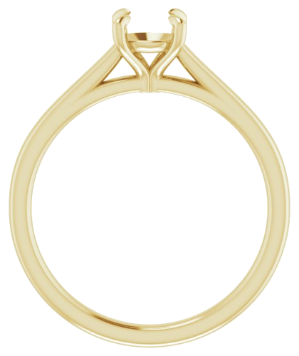 Sužadėtuvių Žiedas „Solitaire“ 585 Geltonojo Aukso Round 5.5mm (2)