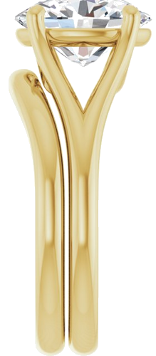 Sužadėtuvių Žiedas „Solitaire“ 585 Geltonojo Aukso Oval 10mm x 8mm (9)