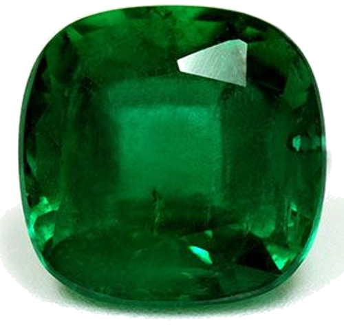 3.88 carat GREEN Cushion Smaragdas (1)