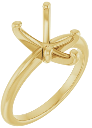 Sužadėtuvių Žiedas „Solitaire“ 585 Geltonojo Aukso Pear Shape 12mm x 8mm (1)