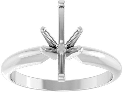 14K White 11.5x5.5 mm Marquise Six-Prong Solitaire Engagement Ring Mounting (3)