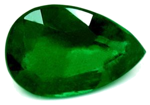 2.84 carat GREEN Pear Smaragdas (1)
