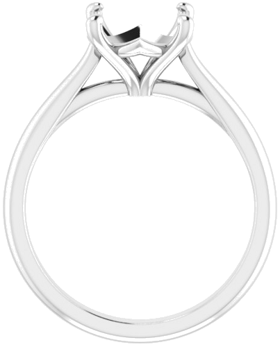 Sužadėtuvių Žiedas „Solitaire“ 585 Baltojo Aukso Round 9mm (2)