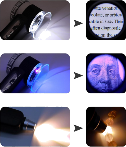 Multifunctional Magnifying Glass for Mineral Analysis 30x (6)