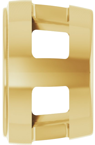 18K Yellow 6.5 mm Round Slide Pendant Mounting (3)