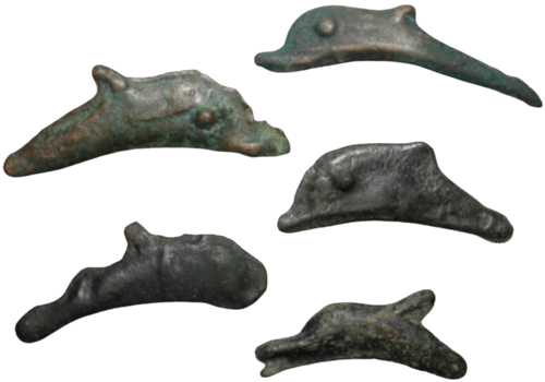 Dolphin 5th–6th century BC Olbia bronze coin (5)