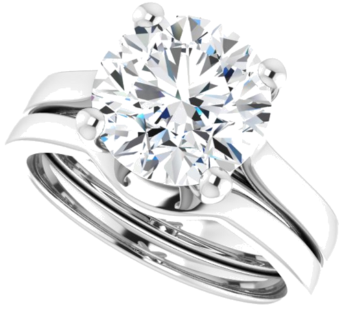 Sužadėtuvių Žiedas „Solitaire“ 950 Platinos Round 9.4mm (10)