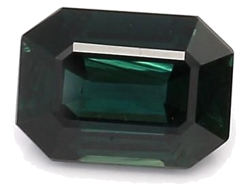 1.26 carat BLUE STEP cut Octagonal Safyras (1)