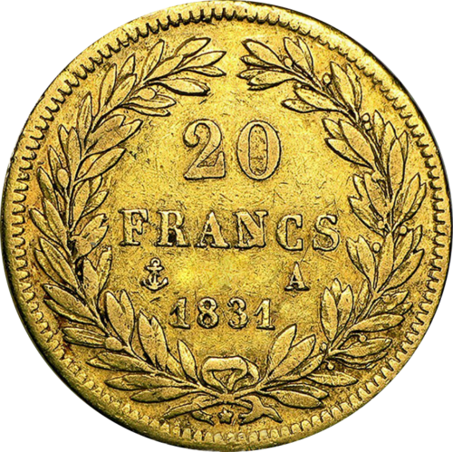 20 Franks gold coin Louis Philippe I, Kingdom of France (2)