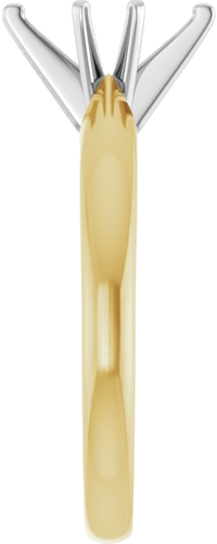 14K Yellow White 8x4.5 mm Marquise Solitaire Engagement Ring Mounting (4)