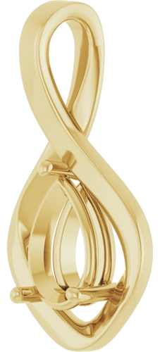 Pakabukas „Infinity-Inspired“ 585 Geltonojo Aukso Pear Shape 9mm x 6mm (2)